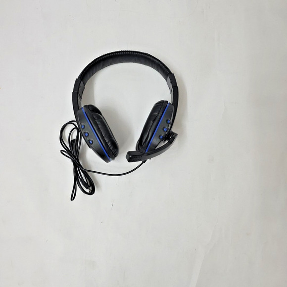 LVLUP Pro Gaming Headset with Foldable Mic Black/Blue Working - Picture 3 of 7